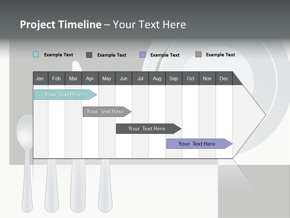 Utensil Fork Food PowerPoint Template