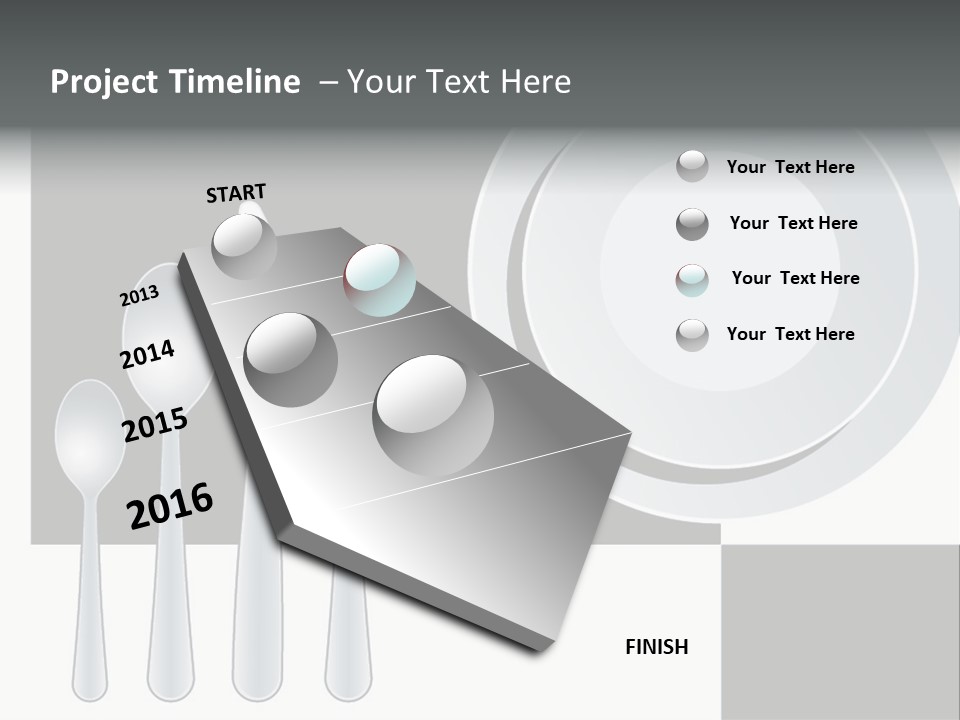 Utensil Fork Food PowerPoint Template
