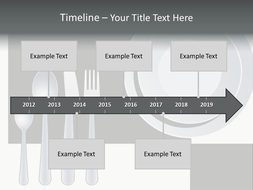 Utensil Fork Food PowerPoint Template