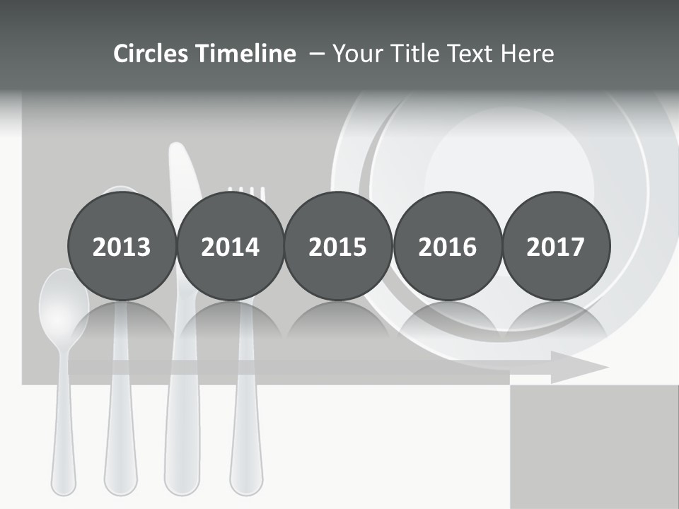 Utensil Fork Food PowerPoint Template