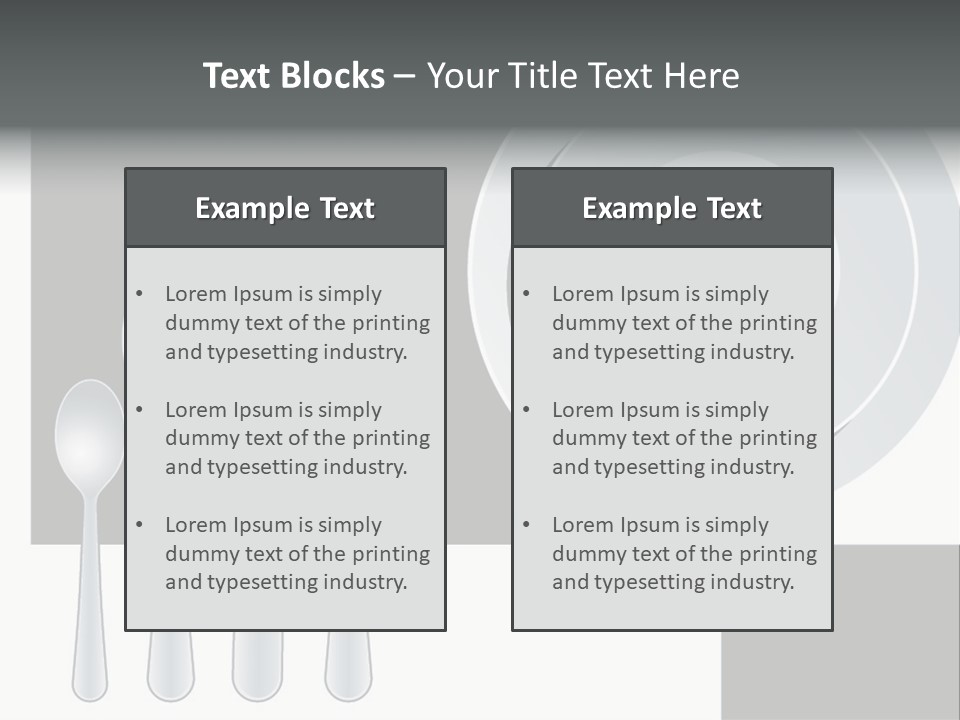 Utensil Fork Food PowerPoint Template