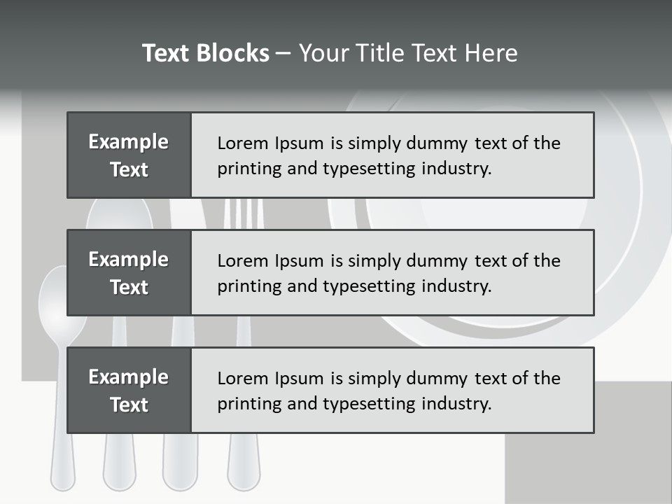 Utensil Fork Food PowerPoint Template
