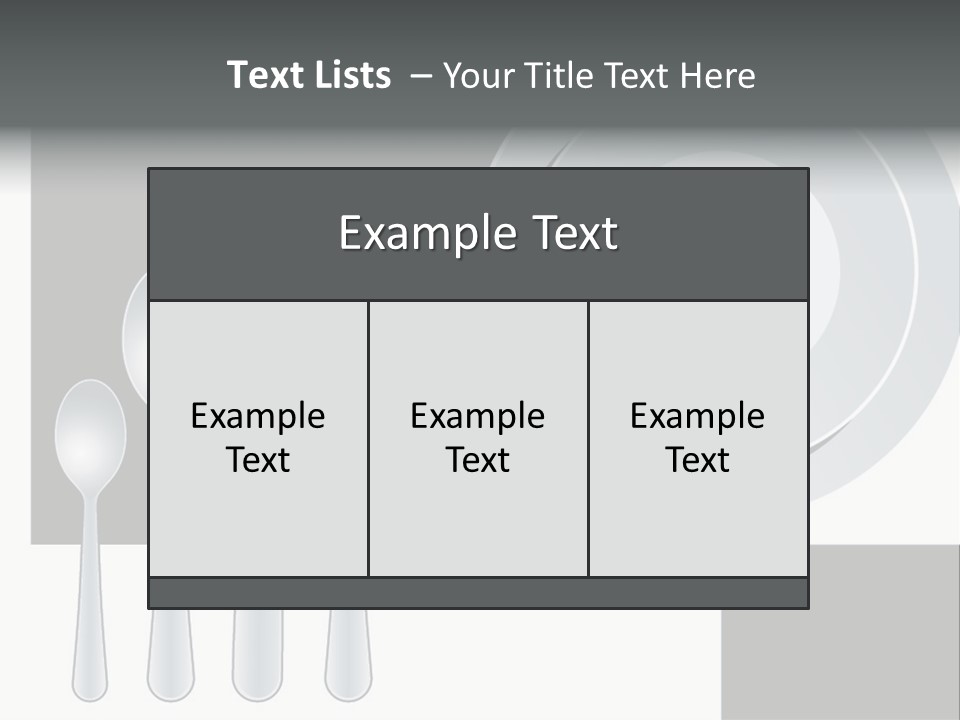 Utensil Fork Food PowerPoint Template