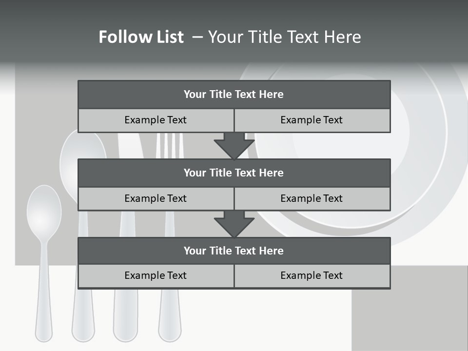 Utensil Fork Food PowerPoint Template