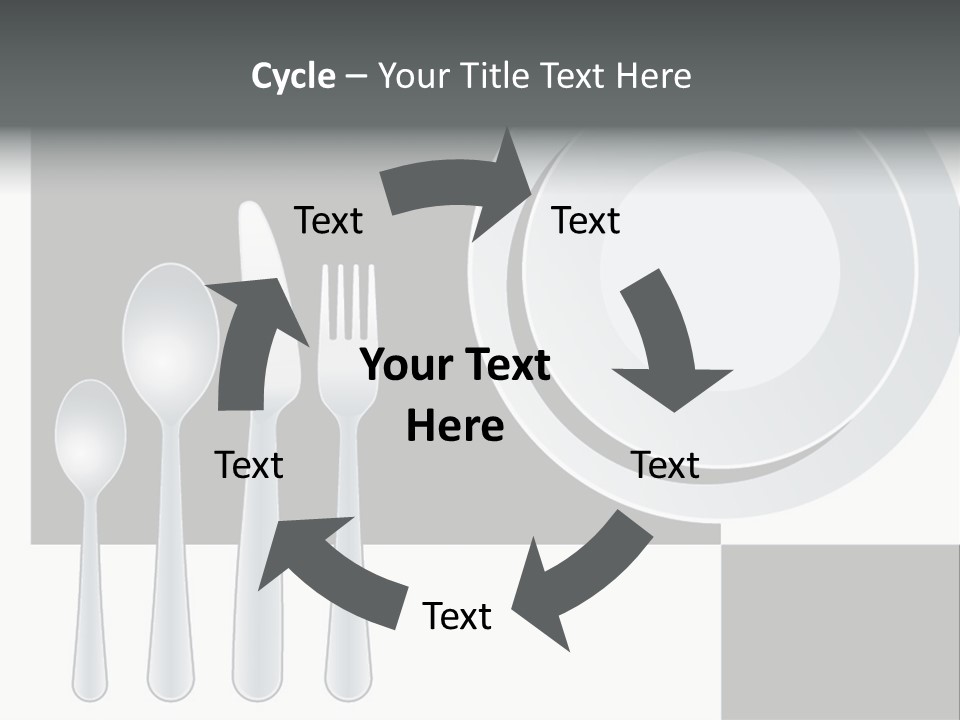 Utensil Fork Food PowerPoint Template