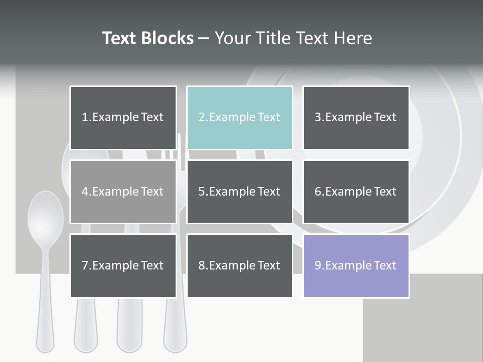 Utensil Fork Food PowerPoint Template