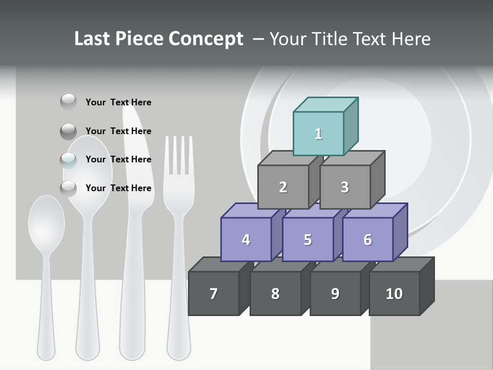 Utensil Fork Food PowerPoint Template