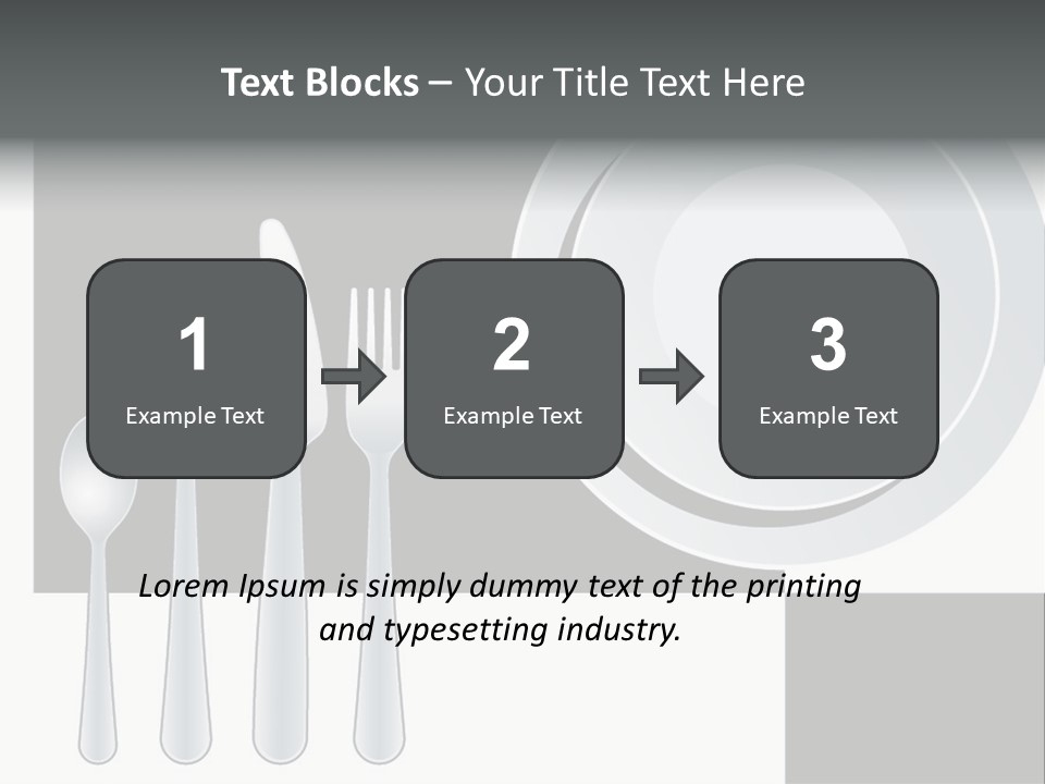 Utensil Fork Food PowerPoint Template