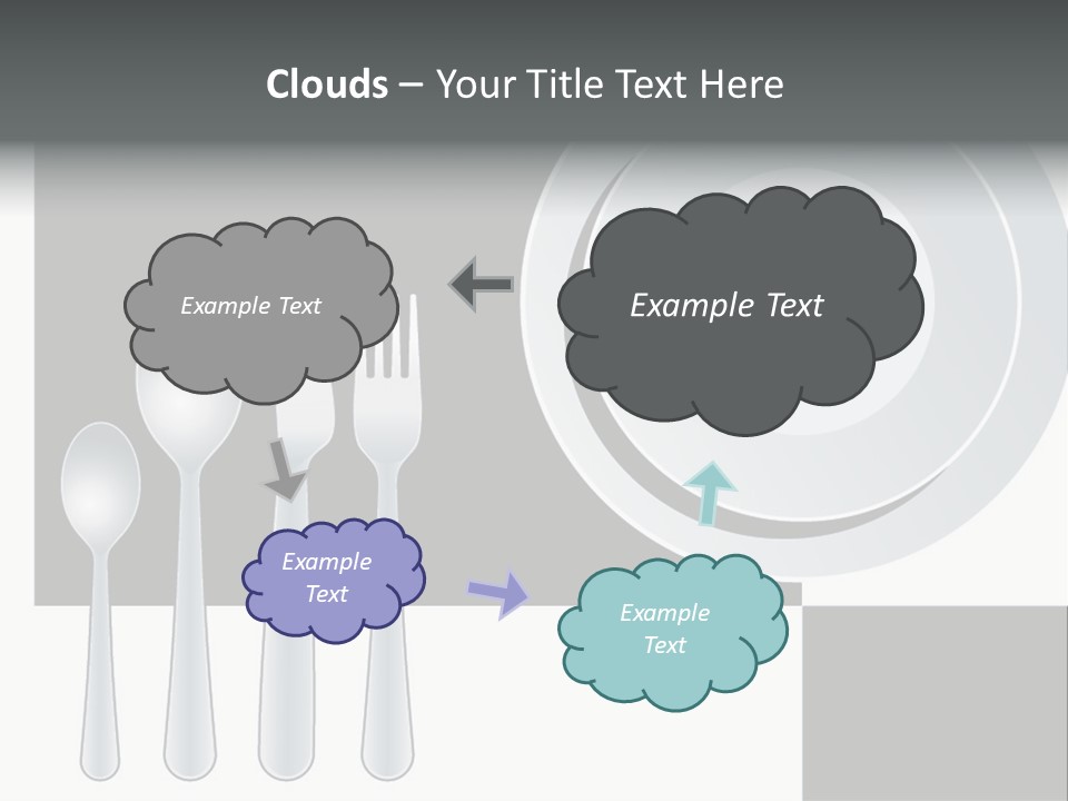 Utensil Fork Food PowerPoint Template