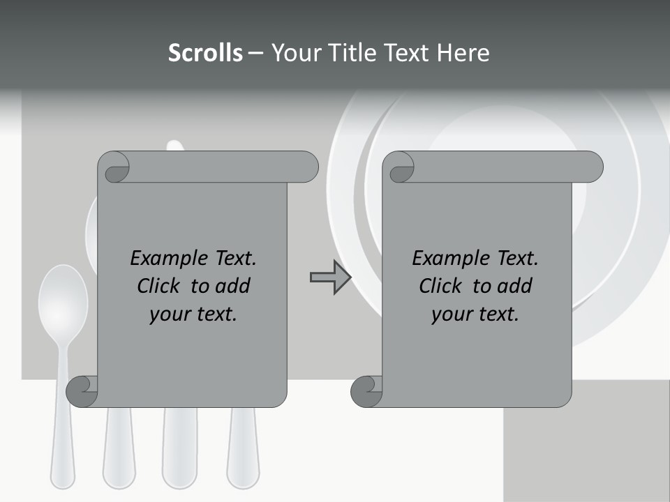 Utensil Fork Food PowerPoint Template