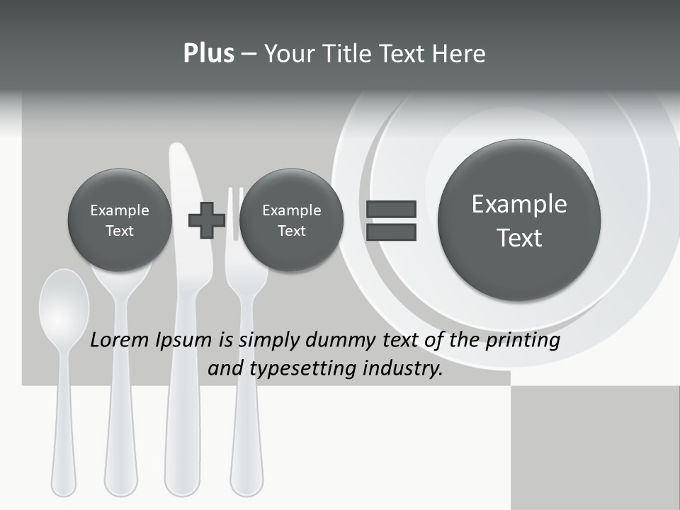 Utensil Fork Food PowerPoint Template