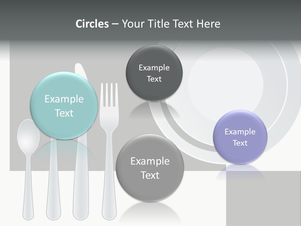 Utensil Fork Food PowerPoint Template