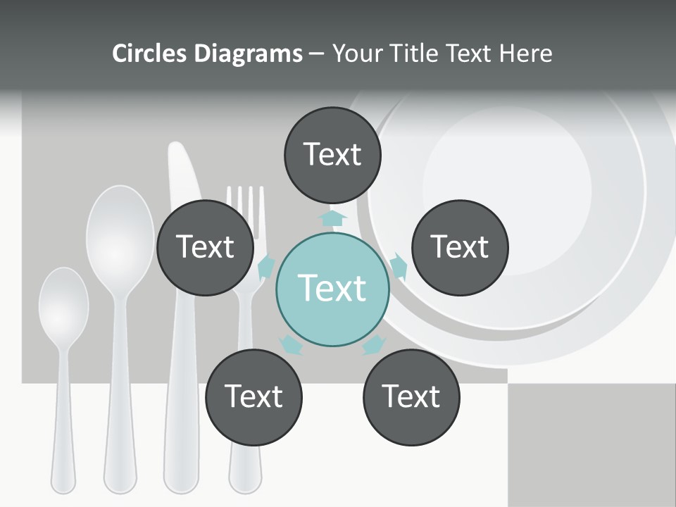 Utensil Fork Food PowerPoint Template