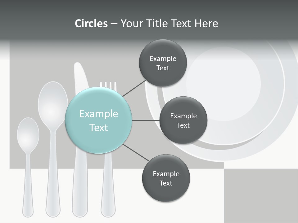 Utensil Fork Food PowerPoint Template