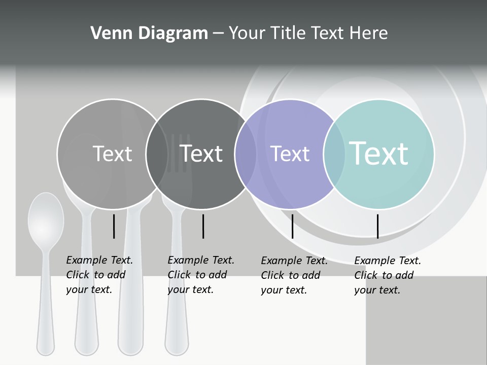 Utensil Fork Food PowerPoint Template