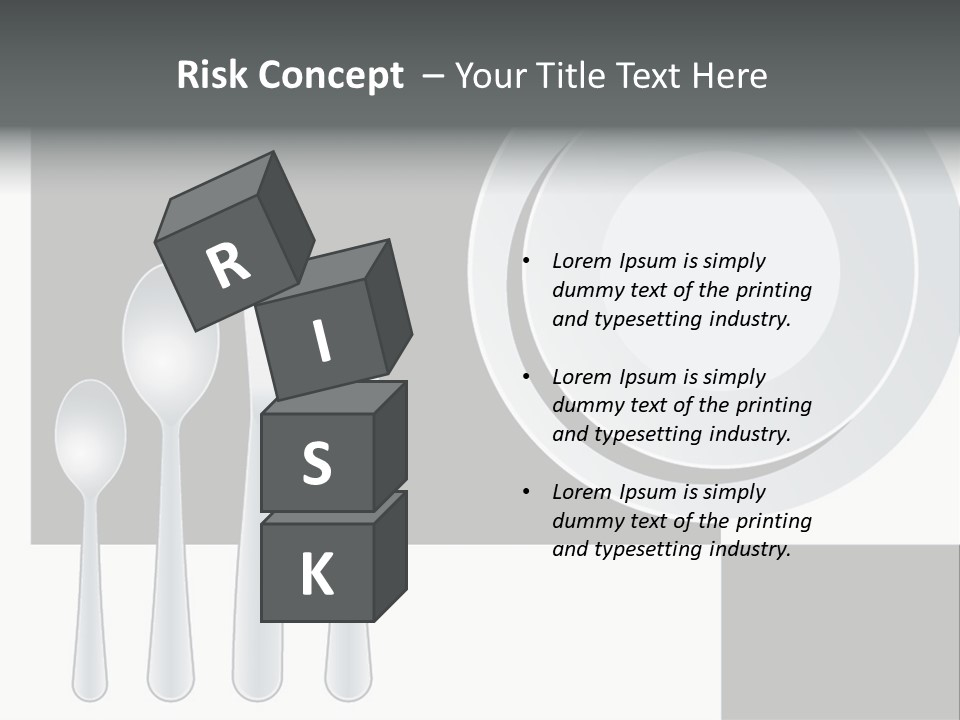 Utensil Fork Food PowerPoint Template