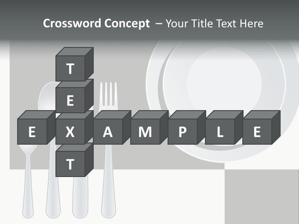 Utensil Fork Food PowerPoint Template