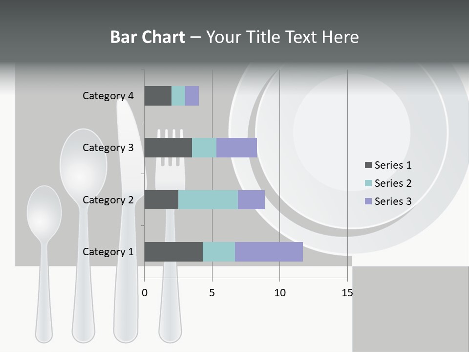 Utensil Fork Food PowerPoint Template