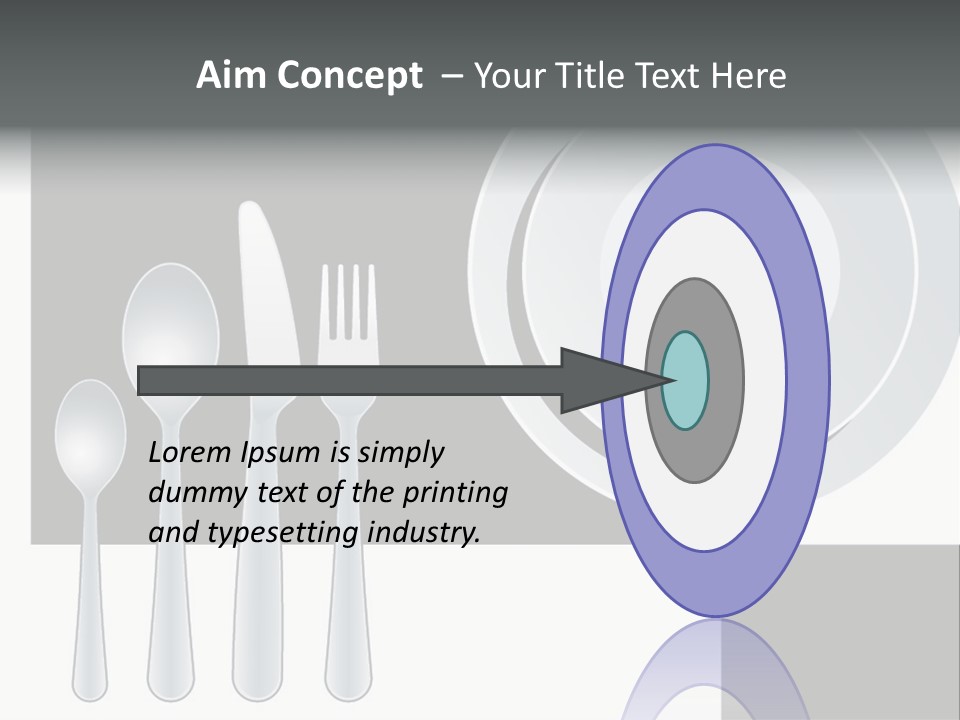Utensil Fork Food PowerPoint Template