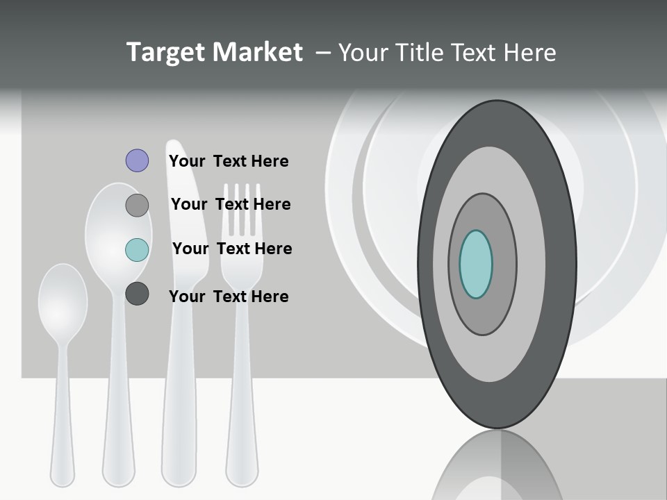 Utensil Fork Food PowerPoint Template