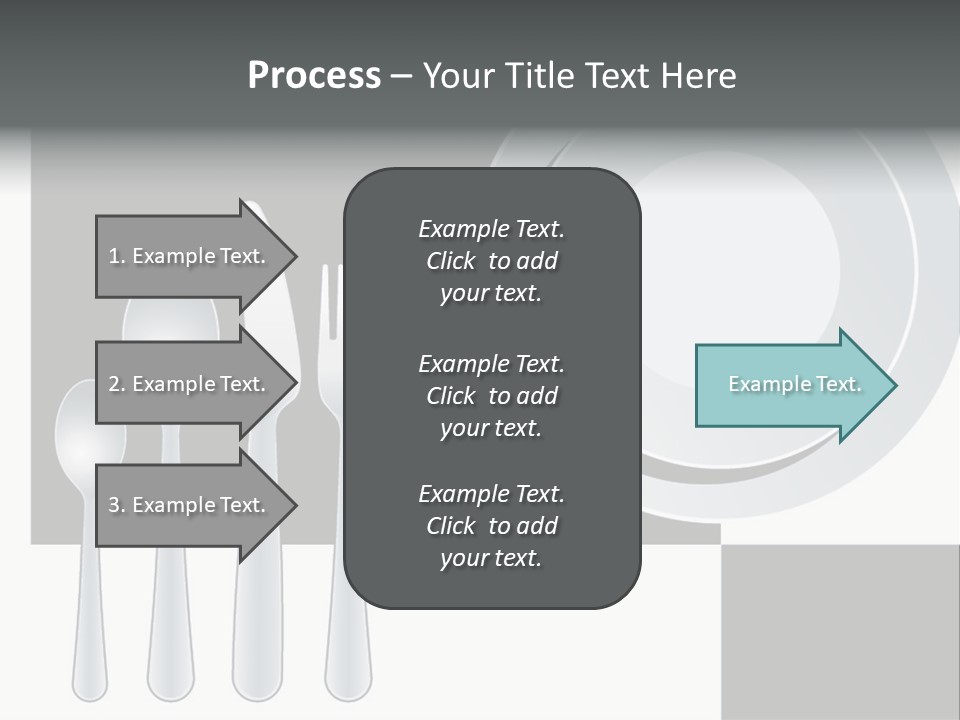 Utensil Fork Food PowerPoint Template