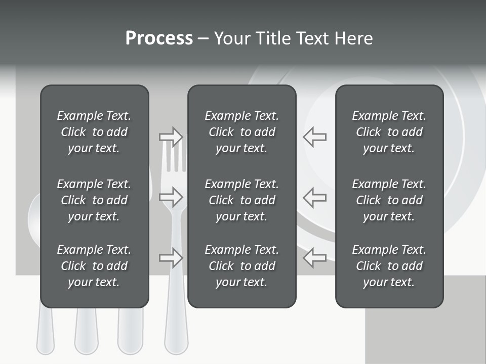 Utensil Fork Food PowerPoint Template