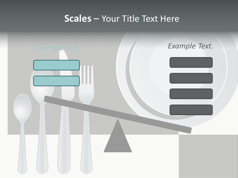 Utensil Fork Food PowerPoint Template