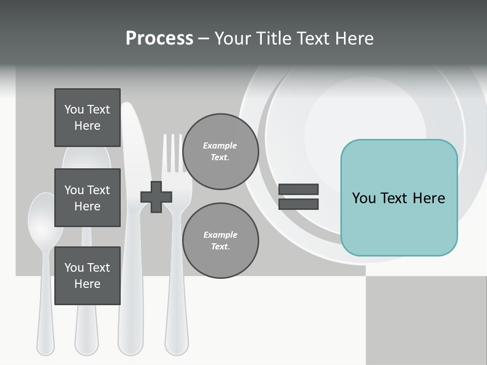Utensil Fork Food PowerPoint Template