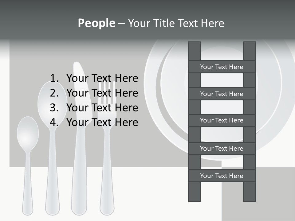 Utensil Fork Food PowerPoint Template