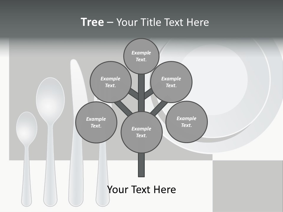 Utensil Fork Food PowerPoint Template