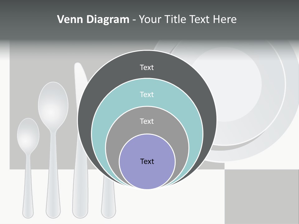Utensil Fork Food PowerPoint Template