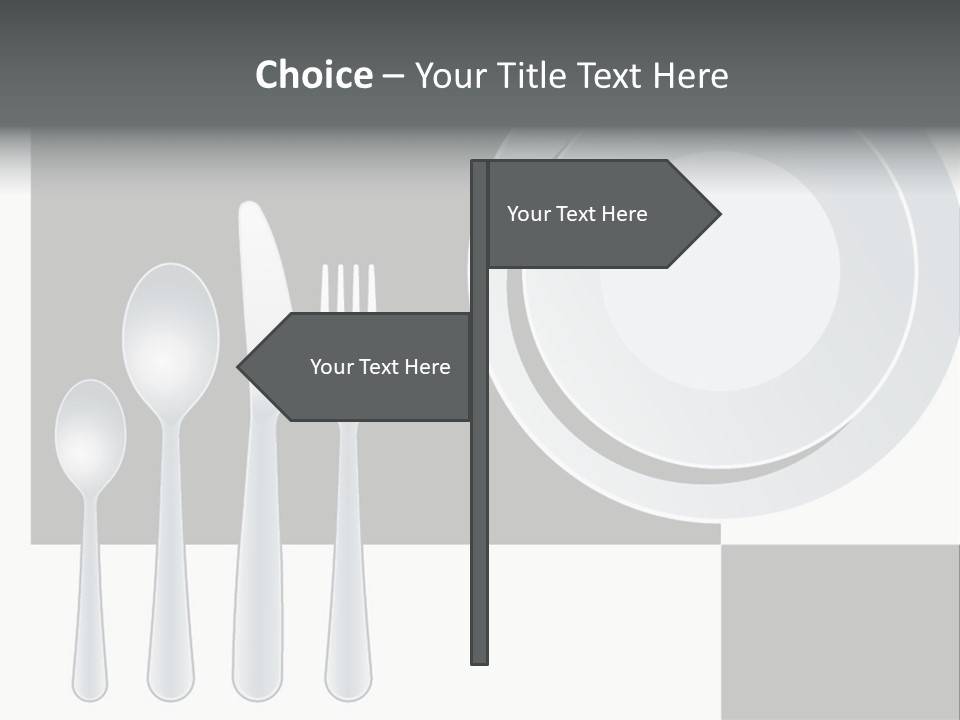 Utensil Fork Food PowerPoint Template