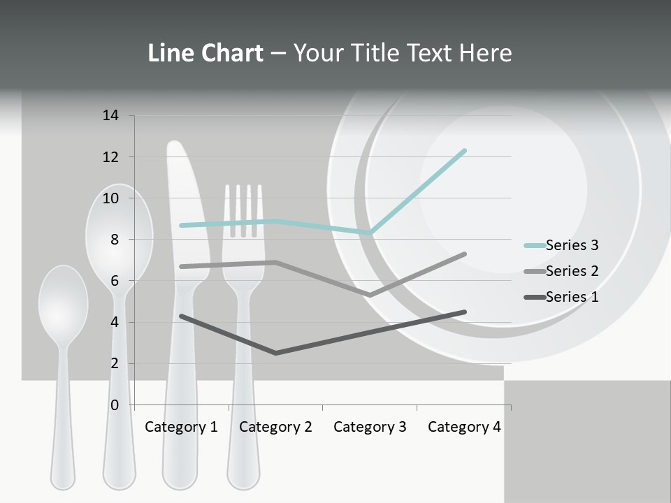 Utensil Fork Food PowerPoint Template