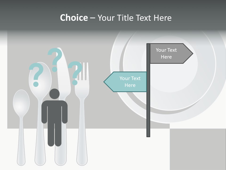 Utensil Fork Food PowerPoint Template