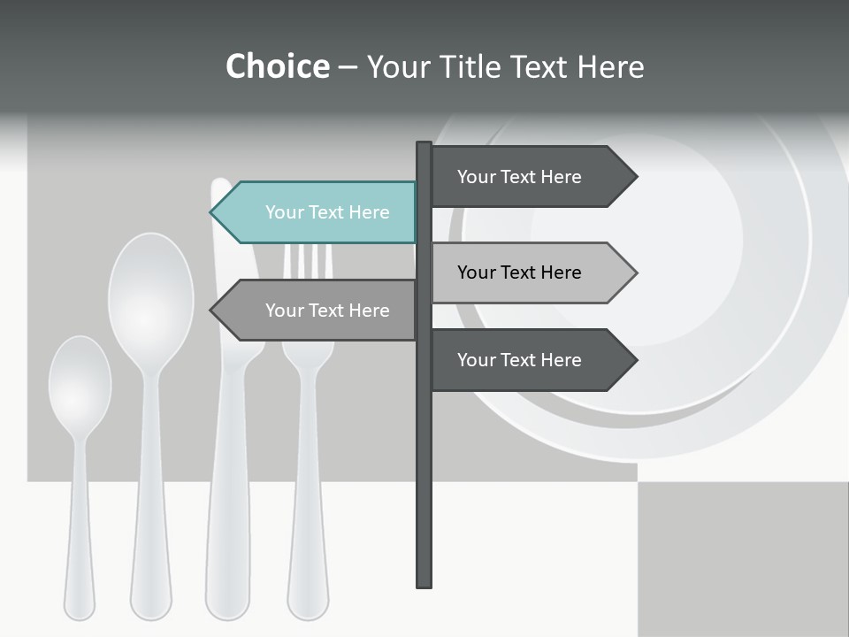 Utensil Fork Food PowerPoint Template