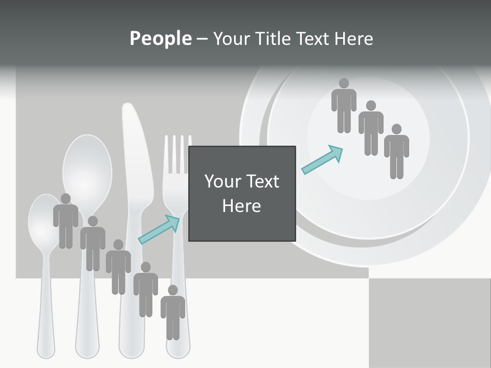 Utensil Fork Food PowerPoint Template