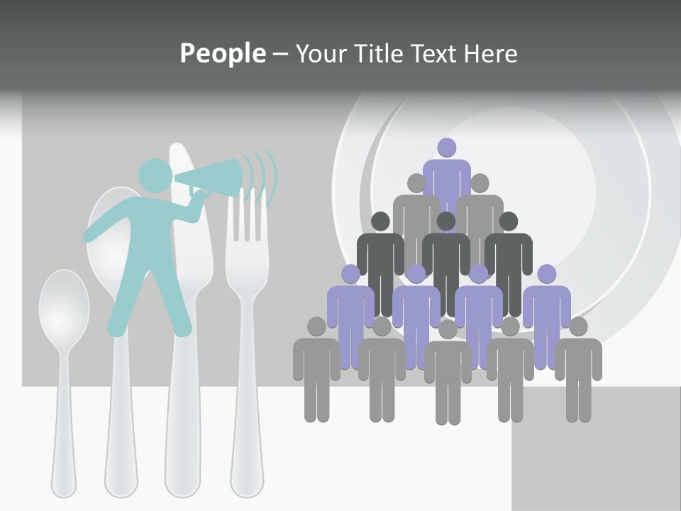 Utensil Fork Food PowerPoint Template