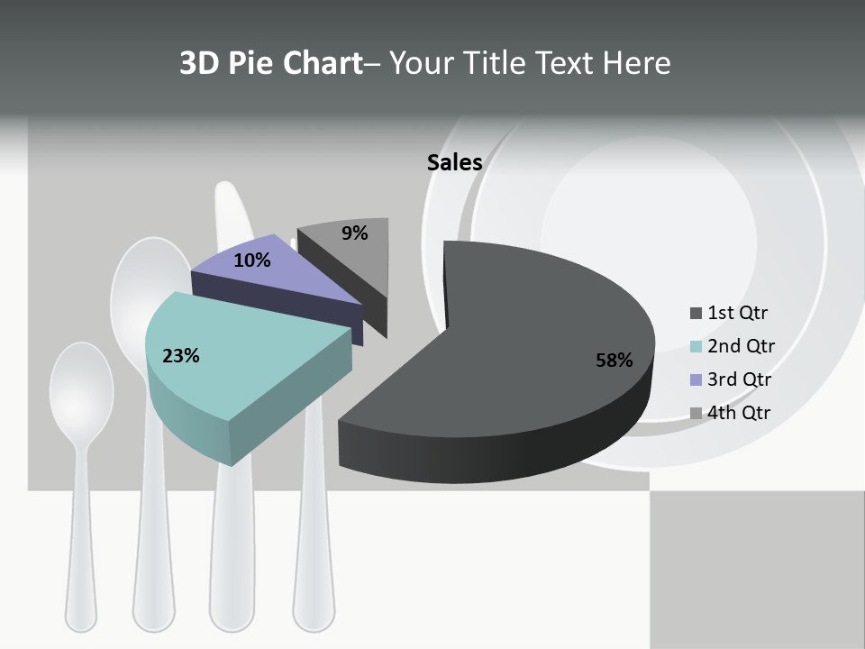 Utensil Fork Food PowerPoint Template