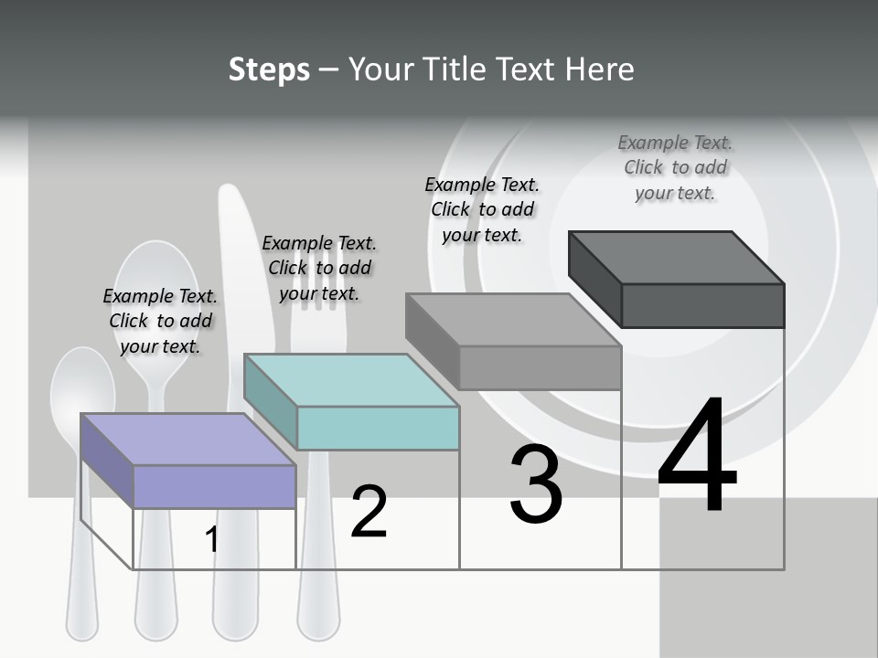 Utensil Fork Food PowerPoint Template