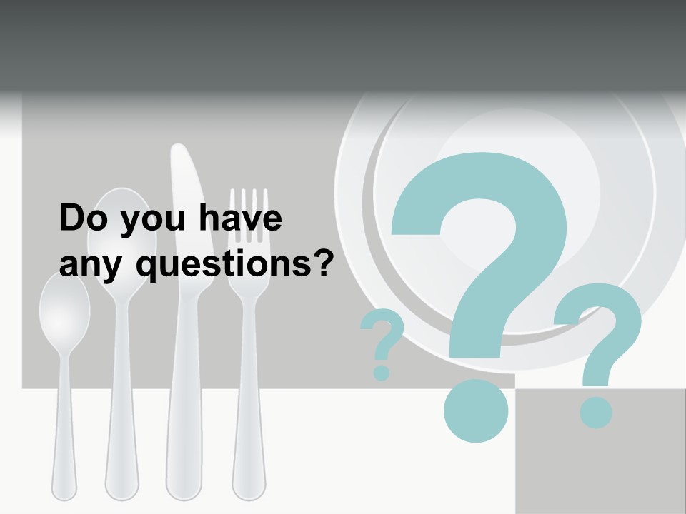 Utensil Fork Food PowerPoint Template