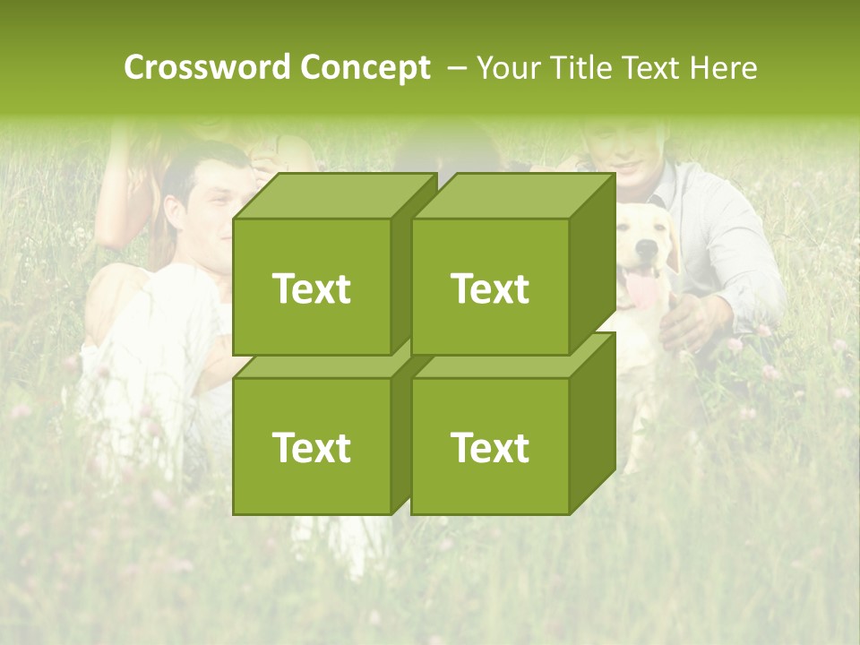 Meadow Smile Friends PowerPoint Template