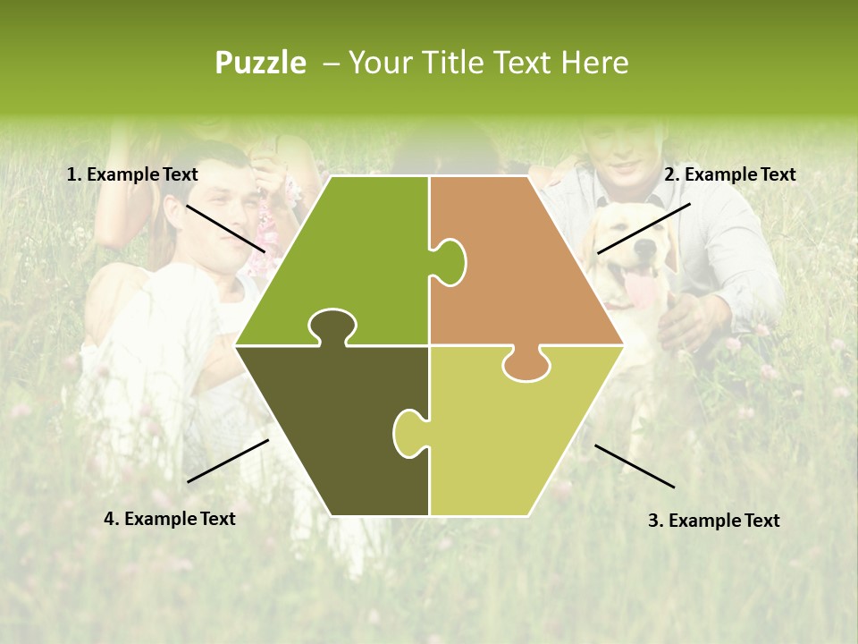 Meadow Smile Friends PowerPoint Template