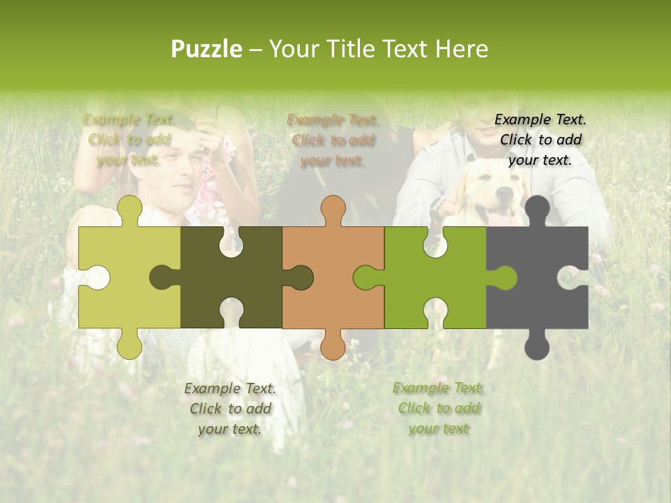 Meadow Smile Friends PowerPoint Template