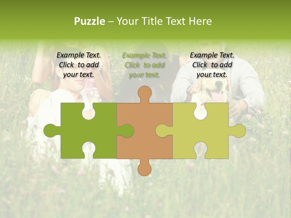 Meadow Smile Friends PowerPoint Template