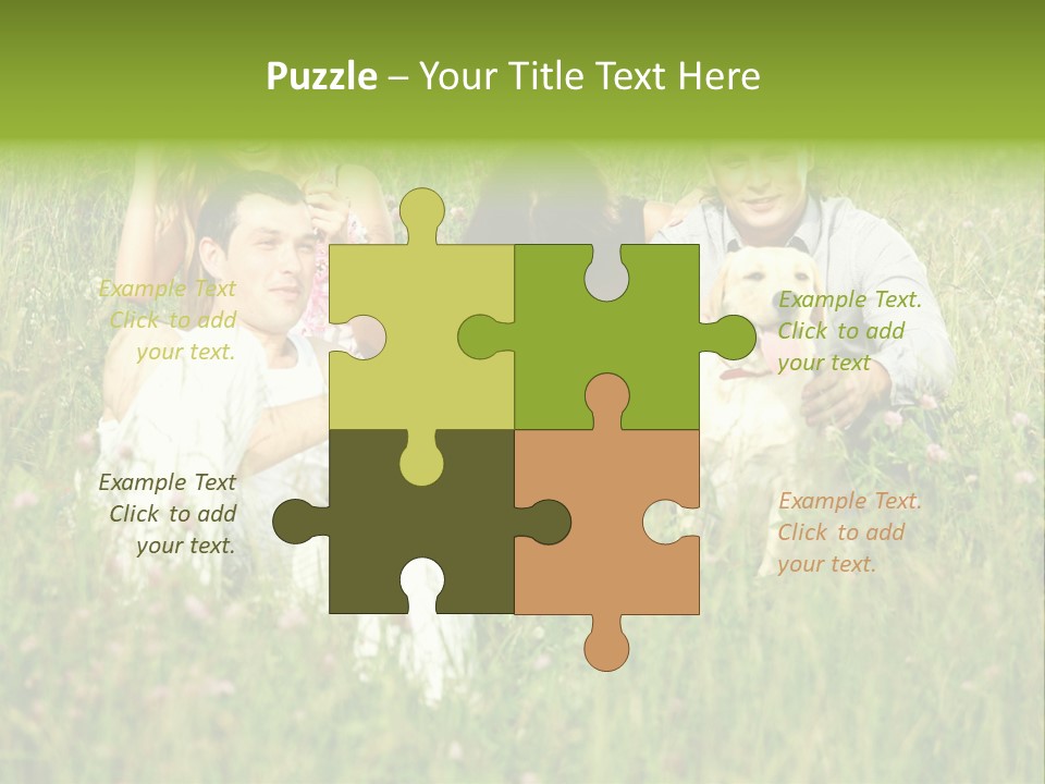 Meadow Smile Friends PowerPoint Template