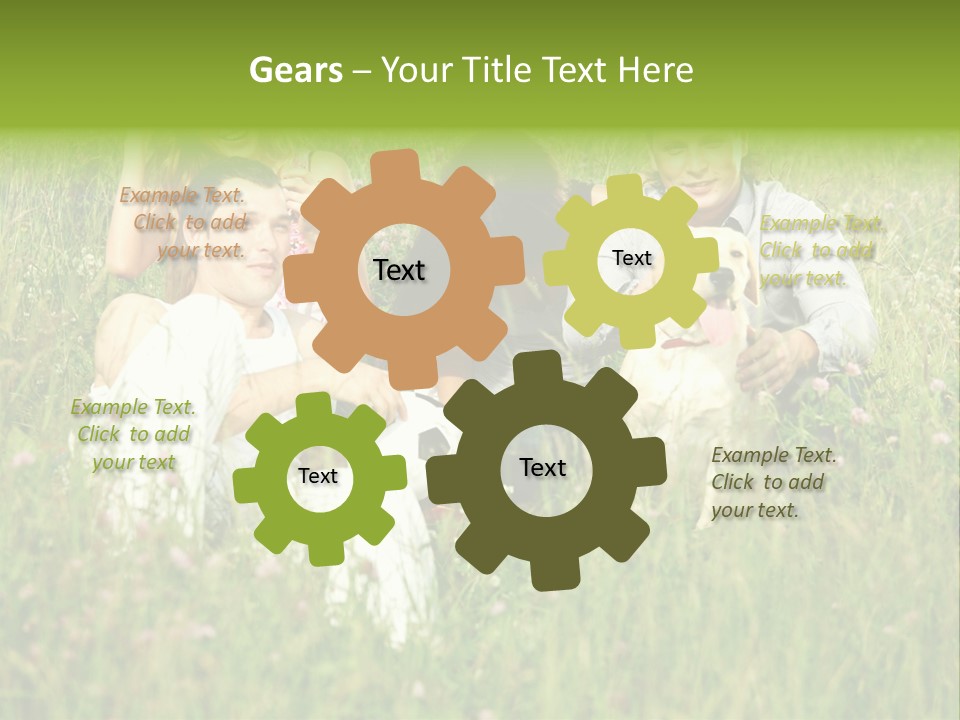 Meadow Smile Friends PowerPoint Template