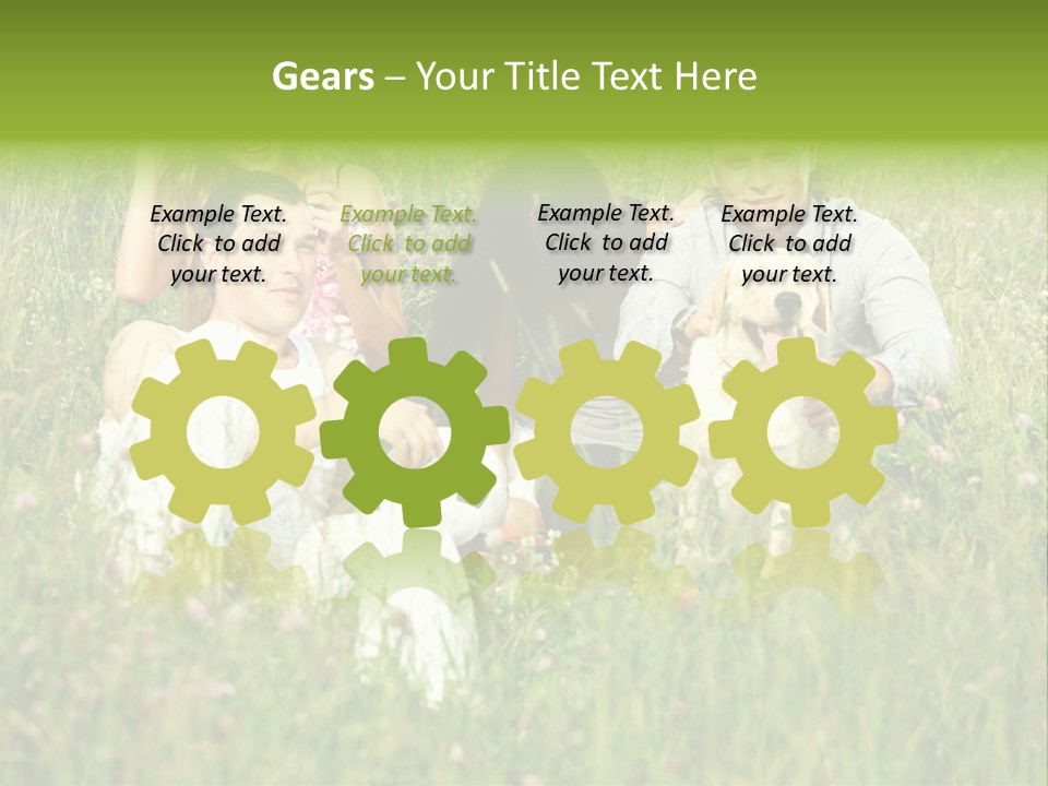 Meadow Smile Friends PowerPoint Template