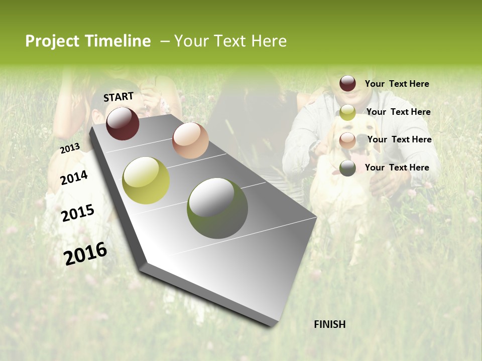 Meadow Smile Friends PowerPoint Template