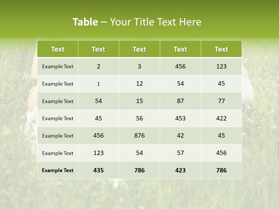 Meadow Smile Friends PowerPoint Template