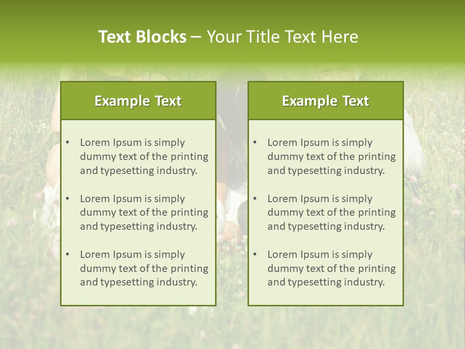 Meadow Smile Friends PowerPoint Template